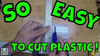 How to easily cut plastic sheets by hand [upl. by Akirdnahs]