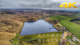 Stubden Reservoir  Denholme Bradford West Yorkshire Drone flight 4K [upl. by Val340]