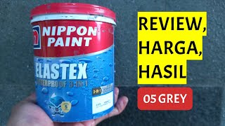 Nippon Paint Elastex Warna Abu Sedang GREY  Cat Tembok Waterproof 3IN1 [upl. by Blackington]