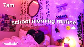 my 7AM online school morning routinevlog realistic [upl. by Crean]