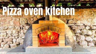 Pizza oven and kitchen buildDIY [upl. by Einnij]