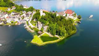 Traunsee Attersee Mondsee  Above Austria [upl. by Rowe]