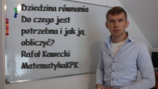 Matematyka Dziedzina równania Rozwiązywanie równań [upl. by Nussbaum]