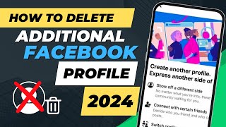 How to Delete Additional Facebook Profile New Method [upl. by Notsrik216]