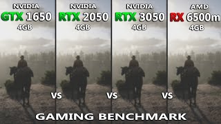 Laptop GTX 1650 vs RTX 2050 vs 3050 vs RX 6500m Gaming Benchmark Test in 2023  which one Good [upl. by Lody]