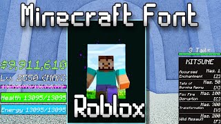 How To Get MINECRAFT FONT In Roblox Full Guide [upl. by Needan]