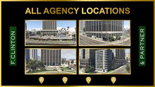 GTA 5 ONLINE  ALL AGENCY LOCATIONS IN GTA ONLINE THE CONTACT [upl. by Eednam235]