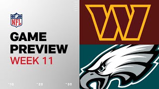 Washington Commanders vs Philadelphia Eagles  2024 Week 11 Game Preview [upl. by Naeerb511]