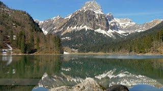 Lake Obersee Näfels Glarus SWITZERLAND 湖 [upl. by Prent]