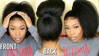 How To Secure The Back Of A 360 Lace Frontal Wig  Glueless Natural Looking Wig  OmgQueen [upl. by Enymzaj]