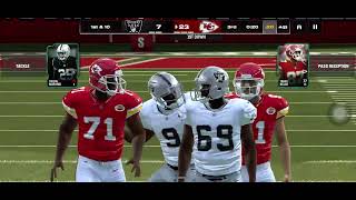 Chiefs vs raiders quarter 3 [upl. by Zulaledairam423]