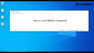 How to Run chkdsk command in Windows 10 8  7 [upl. by Krista]