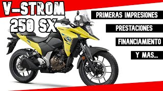 V STROM 250 SX PRIMERAS IMPRESIONES FINANCIAMIENTO Y MAS [upl. by Ahsekat]