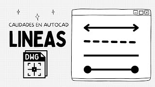 Calidades de linea en AutoCAD [upl. by Hartnett]