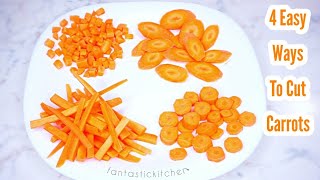 Four easy ways to cut carrots  Requested video [upl. by Ardnovahs]