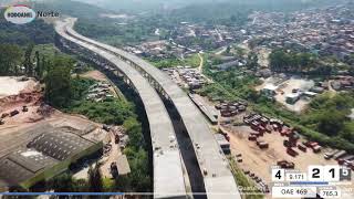 Evolução das obras Rodoanel Norte  outubro2017 [upl. by Boff]