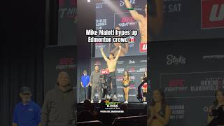 Mike Malott hypes up UFC Edmonton crowd ahead of return from first loss [upl. by Esinrahs759]