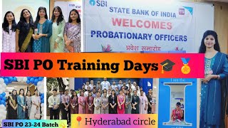 SBI PO 202324quot Training Days🎓🏅📍Hyderabad circle 💐Joining Day🎉 sbi sbipo hyderabad ibps rrb [upl. by Airekal]