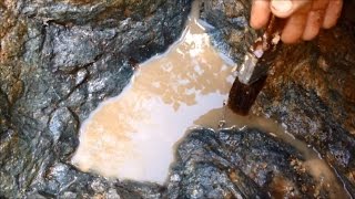 Alluvial Gold Prospecting  How and Where to Find Good Gold in a Running Creek [upl. by Amadeo]