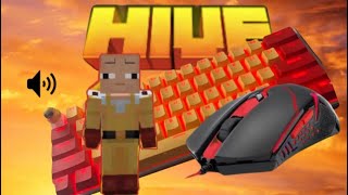 HIVE skywars custom keyboard  mouse sounds 🐤 no commentary [upl. by Attem]