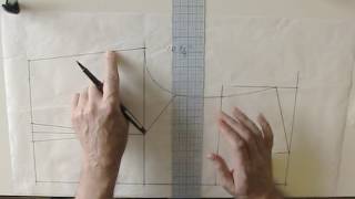 Drafting Fitted Bodice Sloper Professional Method Part 2 [upl. by Ayle944]