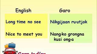 Speak Garo Language [upl. by Eilrebma]