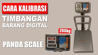 Cara Setting Kalibrasi Timbangan Duduk Digital PANDA SCALE Kapasitas 200kg [upl. by Daniel]