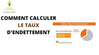 Comment calculer le taux dendettement [upl. by Yssep]