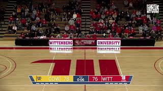 Mens Basketball  Wittenberg vs Wooster [upl. by Siloam]