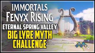 Valley of Eternal Spring Myth Challenge Big Lyre Immortals Fenyx Rising [upl. by Samella]