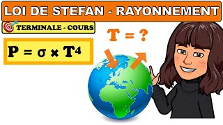 Flux thermique par rayonnement  loi de StefanBoltzmann  bilan Terreatmosphère  TERMINALE [upl. by Anuqahs]