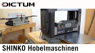 Shinko Abrichthobelmaschinen AH150 AH200 und Dickenhobelmaschine DH330 [upl. by Oirramed]