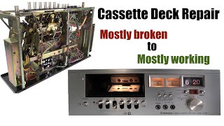 REPAIRING the FlipClock Cassette Deck  Pioneer CT50T [upl. by Meridel]