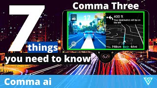 7 Things You Need To Know About Comma Three l Commaai [upl. by Ahtreb]