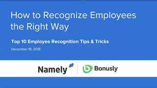 How to Recognize Employees the Right Way [upl. by Healion]