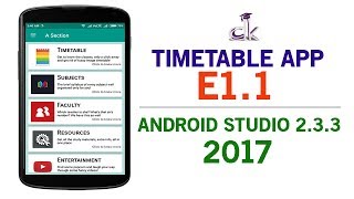 Timetable App Tutorial E11  Writing the Java Code [upl. by Ittam]