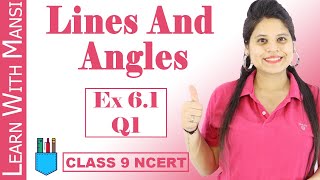 Class 9 Maths  Chapter 6  Exercise 61 Q1  Lines and Angles  NCERT [upl. by Dottie]