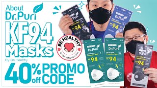 About Dr Puri KF94 mask with 40 OFF PROMO CODE [upl. by Eniamrahc914]