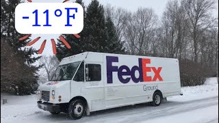 Delivering FedEx in SubZero Temperatures [upl. by Hendrix172]