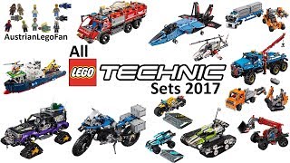 All Lego Technic Sets 2017  Compilation  Lego Speed Build Review [upl. by Cita]