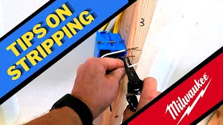 Techniques on Stripping Wire  Awesome Tools to Help Electricians [upl. by Thagard]