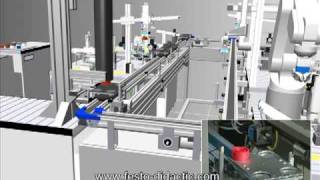 Festo MPS 500 System in CIROS simulation and reality [upl. by Beitnes]