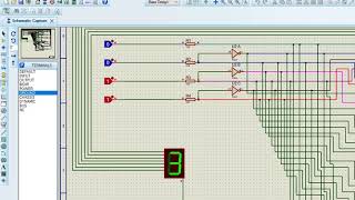 7 segment display by using proteus 8 professional [upl. by Jeconiah151]