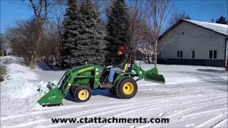 72quot Snow Pusher for John Deere Compact Tractor [upl. by Ludovika]