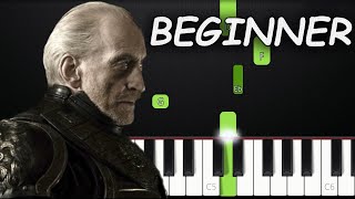 The Rains Of Castamere  BEGINNER Piano Tutorial by Asllen [upl. by Lenneuq]