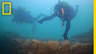 Underwater Fortress Discovered Under Turkish Lake  National Geographic [upl. by Ylrebmic]