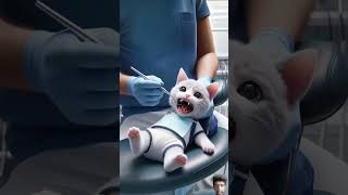 Cat With Cavities 🙀 kitten cat cute aicat [upl. by Arrol62]