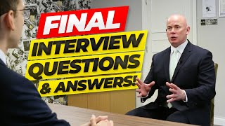 FINAL INTERVIEW QUESTIONS amp ANSWERS How to PASS a FINAL JOB INTERVIEW [upl. by Ssilb915]