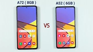 Samsung A52 6GB vs Samsung A72 8GB Speed Test amp Ram Management [upl. by Naihr]