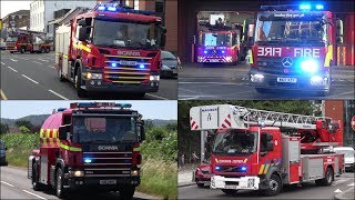 Fire engines and trucks responding  BEST OF 2018 [upl. by Zamir]